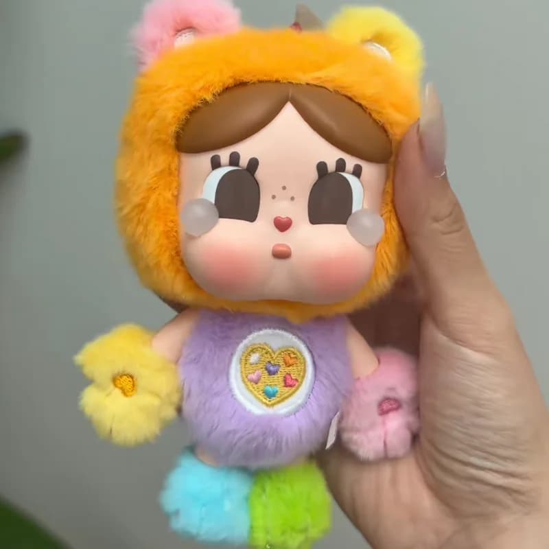 POP MART CRYBABY Care Bears Series Vinyl Plush Pendant Blind Box Official Genuine Mystery Box Collectible Figure Bag Ornament