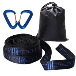 Camping Hammock Tree Friendly Straps with 12 Adjustable Loops and Ultra-Length Outdoor Hammock Straps and Belts