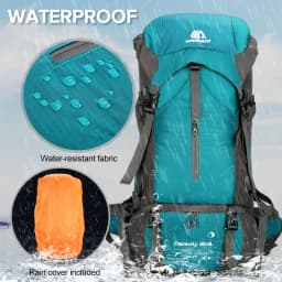 70L Travel Backpack Hiking Backpack Water-resistant Climbing Camping Backpack Travel Daypack with Rain Cover Climbing Bag