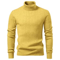 Animal Game Men's Cold Blouse Casual Sweaters Woolen Turtleneck Sweater Stripe Pullover Knitwear Warm Outdoor Jerseys Basic Tops