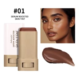 Foundation Skin Tint Balm Skin Tint Stick Waterproof Nourishing Solid Tinted Serum Face Tinted Face Contour Stick Makeup