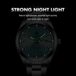 PAAZOMU Business Men Wristwatch Waterproof Stainless Steel Man Watch Luminous Date Week Fashion Men's Quartz Watches Reloj+Box