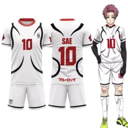 Anime SAE Shirt Cosplay Costumes Japan U20 Team Football Jersey #10 Itoshi Sae Shirts Shorts Set 3D Printing