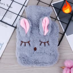 Kawaii Hot Water Bags Cute Plush Rubber Hand and Foot Belly Warmer Explosion-proof Hot Water Bottles for Women Period Pain