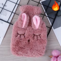 Kawaii Hot Water Bags Cute Plush Rubber Hand and Foot Belly Warmer Explosion-proof Hot Water Bottles for Women Period Pain