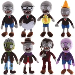 1pcs 30cm Plants VS Zombies Plush Toys PVZ Zombies Gargantuar Hats Pirate Zombies Plush Soft Stuffed Toys for Children Kids Gift