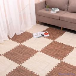 10/20Pcs Wood Grain Puzzle Floor Foam Carpet Bedroom Splicing Mat Baby Sports Play Mat Decorative Carpet Exercise Tiles 30*30cm