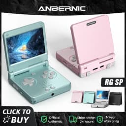 Anbernic RGSP 3.4'' IPS Screen Flip Handheld Console Linux System HDMI-compatible TV Output Clamshell Game Player 3300 mAh RG SP