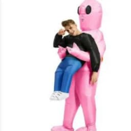 Adult Inflatable Alien Costume, Halloween Funny Party Role Play Outfit, Stage Performance Outfit for Holiday Carnival Show