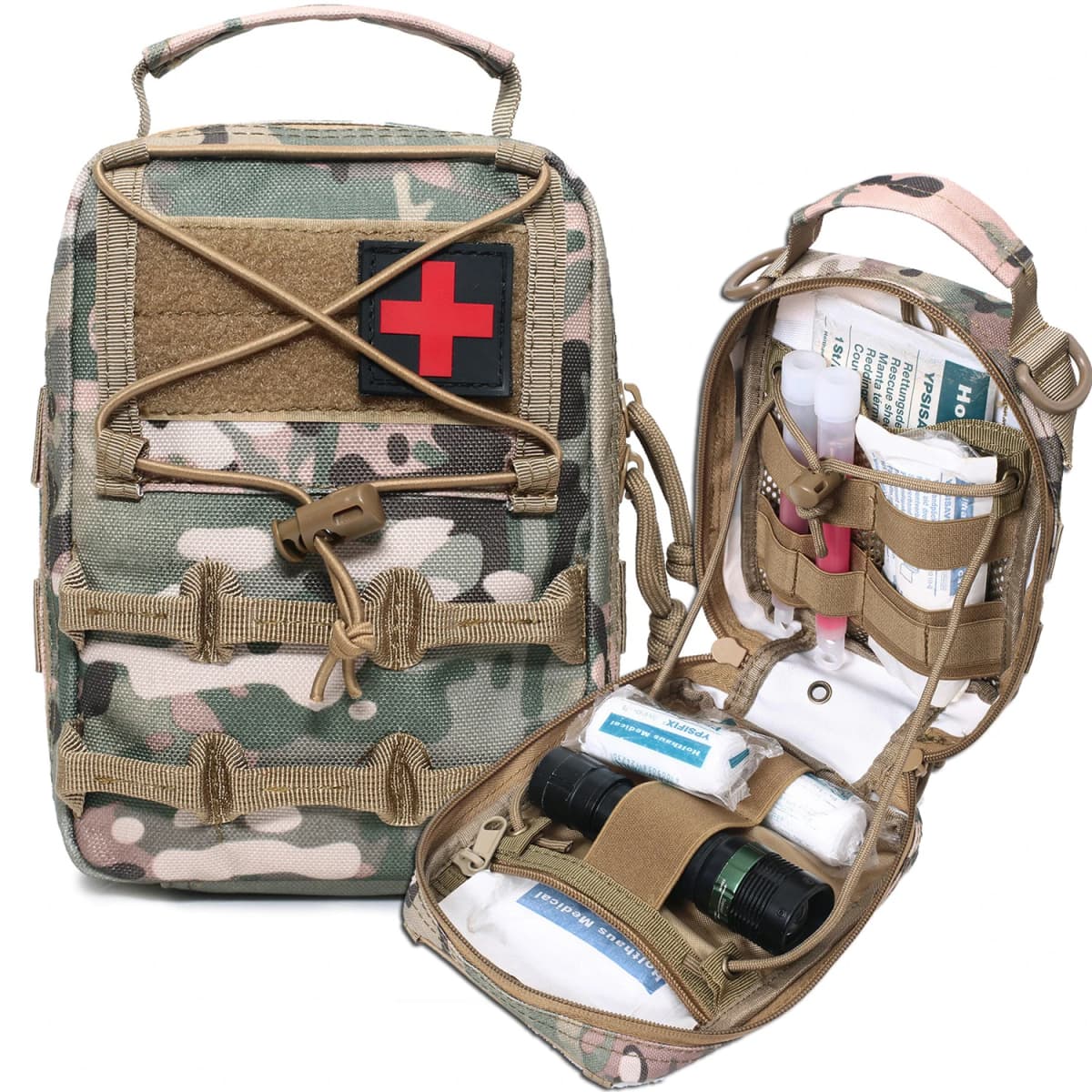 Tactical MOLLE Medical Pouch EMT First Aid Pouch IFAK Pouch IFAK Tactical Utility Pouch for Outdoor Activities Medical Supplies