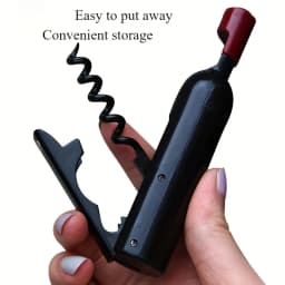 Multi Functional Creative Red Wine Bottle Opener, Portable Beer Bottle Opener, Red Wine Bottle Shape Refrigerator Sticker