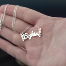 Personalized Butterfly Name Necklaces For Women Girl Favorite Jewelry Custom Ribbon Nameplate Choker Necklace Best Friends Gifts