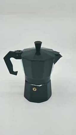 Octagonal Moka Pot Aluminum/Stainless Steel Stovetop Espressos Maker Multi-Purpose Coffee Pots for Outdoor Home Kitchen Office