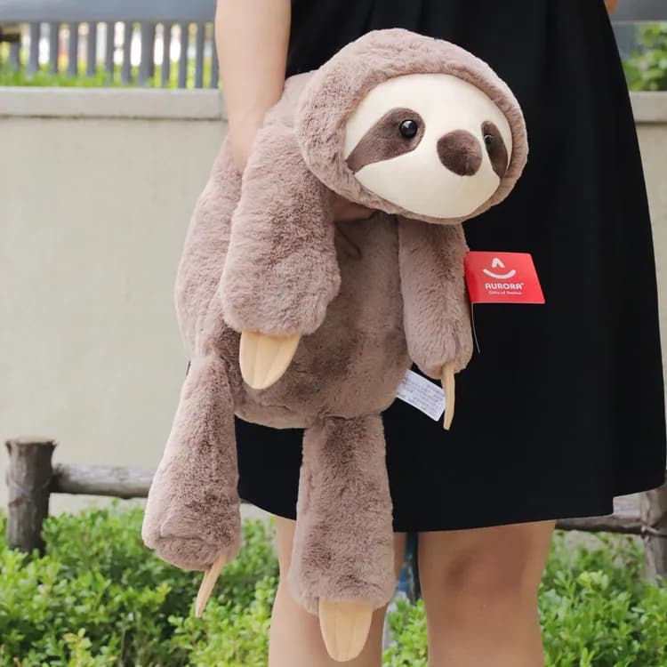 Crouching Sloth Plush Toy Simulation Fox Doll Small Raccoon Doll Crocodile Pillow Children's Gift