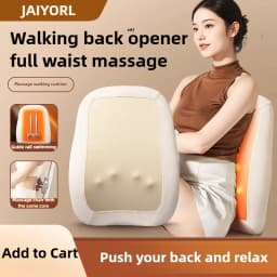 Cervical Vertebra Neck Massager Electric Red Light Heating Waist Back Kneading Massage Cushion Full Body Wireless Mechanical Arm