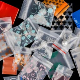 500PCS Mini Clear PE Zip Lock Bags Small Items Storage Bag Plastic Packaging Earring Ring Pills Pendant Plastic Bags Trial Pouch