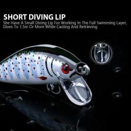 VTAVTA Sinking Minnow Jerkbait Wobbler 7cm 10g Trout Saltwater Artificial Hard Bait Swimbait Carp Pesca Pike Fishing Lure Tackle