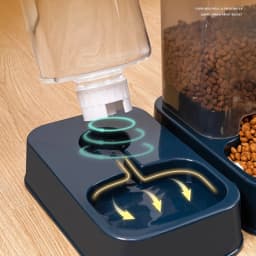 1.2L/1.5L Pet Automatic Feeder Plastic Large Capacity Cat Dog Water Dispenser Feeder Set 3 Colors 2 Styles