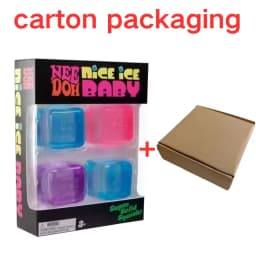 Schylling Rainbow Teenie Nee Doh Stress Balls 6pcs Soft Squishy Toys Anxiety Relief Squeeze Toys For Teenager Calm Mood