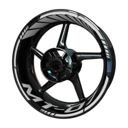 Vinyl Motorcycle Wheel Sticker Logo Rim Waterproof Decal Set For MT07