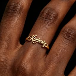 Custom Cursive Name Adjustable Ring Personalized Script Name Rings For Women Couple Name Ring Jewelry Mom Sisters Best Gifts