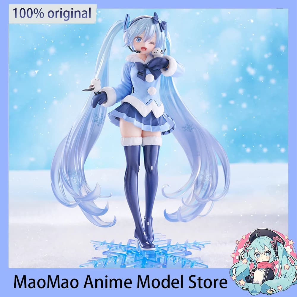 IN Stock Original TAiTO AMP Hatsune Miku (Snow Miku All Stars, 2012 ver.) Anime Action Figure 21CM Collectible Kawaii Toy Model