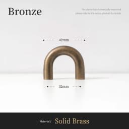 Santaya U-shaped Antique Brass Brushed Furniture Handle Solid Brass Shell Drawer Knob Modern Simple Kitchen Cabinet Long Pull