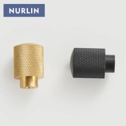 Nurlin Brass Diamond-cut Cross Knurl Pattern Gold Black Kitchen Cabinet Handles Wardrobe Pull T-bar Knobs 500mm Long Available