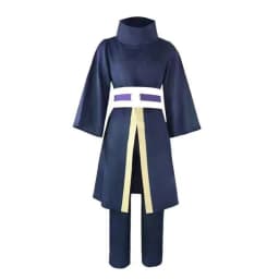 Halloween Party Uchiha Obito Anime Cosplay Costume Mens Ninja Uniform Set Japanese Kimono Robe Akatsuki Organization Costume