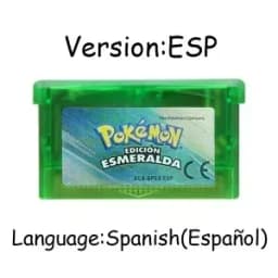 New pokémo Game Card GBA USA/ITA/NOE/FRA/EUR/ESP Video Game Cartridge Series Emerald FireRed LeafGreen Ruby Sapphire for GBA/SP