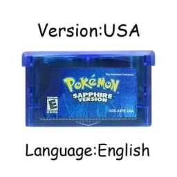 New pokémo Game Card GBA USA/ITA/NOE/FRA/EUR/ESP Video Game Cartridge Series Emerald FireRed LeafGreen Ruby Sapphire for GBA/SP