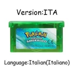 New pokémo Game Card GBA USA/ITA/NOE/FRA/EUR/ESP Video Game Cartridge Series Emerald FireRed LeafGreen Ruby Sapphire for GBA/SP