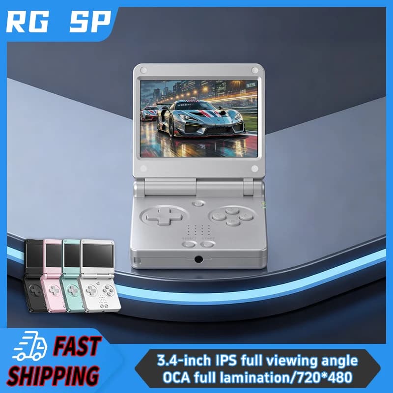 Anbernic RGSP Flip Classic Handheld Game Console 3.4'' IPS Linux 64-bit 3300mAh RG SP Retro Gaming Player Wifi HD-Connect To TV