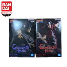In Stock Original Bandai BANPRESTO Naruto Shippuden Combination Battle Uchiha Sasuke Uchiha Itachi Figure Anime Model Toy