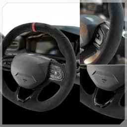 Car Steering Wheel Cover Suede Leather For VolksWagen VW Passat B8 2019-2022 Golf 8 2020-2022 Steering Wheel Braiding Cover
