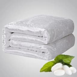 Natural Silk Blanket Summer Jacquard Duvets Thickening Winter Comforters Cotton Cover King Queen Twin Full Size Quilt