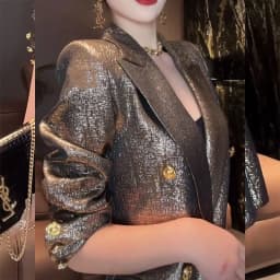 Jacket Women's Coat New Spring and Autumn Luxury High Sense Niche Suit Jacket Women Loose Cardigan one Button Suit Jacket Tide