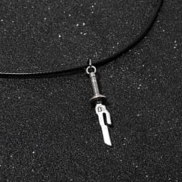 Anime Jujutsu Kaisen Fushiguro Toji Cosplay Necklace Unisex Sword Spear of Tianri Knife Pendant Choker Jewelry Accessories Gifts