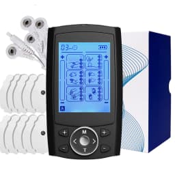 TENS EMS Muscle Stimulator 24 Modes LCD Display Electric Pulse Massager Mild Vibration Portable Neck Back Full Body Care Tool