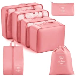 Travel Storage Bags Set 7/8/9/10-Piece Digital Toiletries Organizer Suitcase Packing Cubes for Clothes Shoes Clothes Tidy Pouch