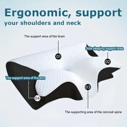 Sleep Memory Pillow Butterfly Memory Foam Neck Pillows Contoured Sleep For Neck Pain Relief Stomach Support Comfortable Pillow