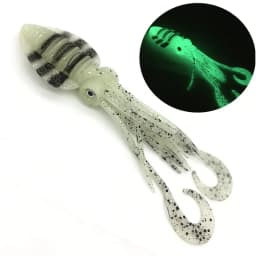 12cm/15cm/18cm Fishing Soft Lure Luminous/UV Squid Jig Fishing Tuna Lures Octopus Skirts Sea Fishing Wobbler Bait Lure Leurre