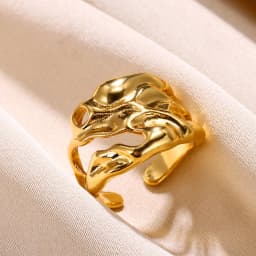 Stainless Steel Knot Rings For Women Girls Gold Color Star Finger Ring Vintage Simply Jewelry Gift Anillos Bague Femme