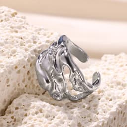 Stainless Steel Knot Rings For Women Girls Gold Color Star Finger Ring Vintage Simply Jewelry Gift Anillos Bague Femme