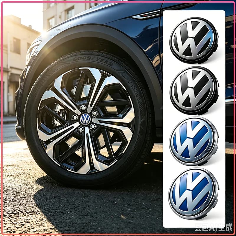 4PCS Car Badge Emblem Wheel Center Hub Caps Rim Hubcap Cover For VW Polo Golf-4 5 6 7 MK5 MK6 MK7 Tiguan Passat 3B7 601 171