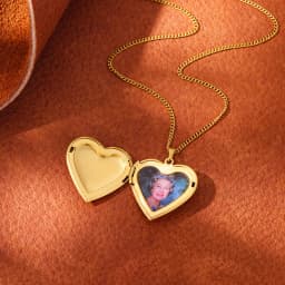 Stainless Steel Custom Photo Heart Locket Necklace for Woman Personalized Family Friends Picture Pendant Memorial Jewelry Gifts