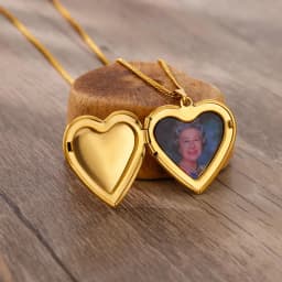 Stainless Steel Custom Photo Heart Locket Necklace for Woman Personalized Family Friends Picture Pendant Memorial Jewelry Gifts