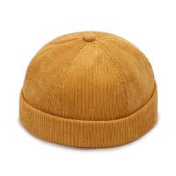 Vintage Men's Summer Cotton Brimless Skullies Cap Solid Color Street Portable Docker Hats Multipurpose Beanie Hat Hip Hop Hats