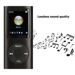 Aluminum Alloy MP3 Player Stylish Multifunctional Lossless Sound Slim 1.8 Inch LCD Screen Portable MP3 Music Player