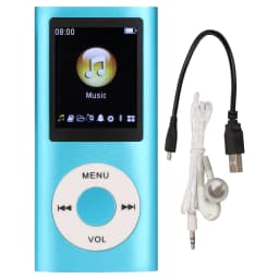 Aluminum Alloy MP3 Player Stylish Multifunctional Lossless Sound Slim 1.8 Inch LCD Screen Portable MP3 Music Player